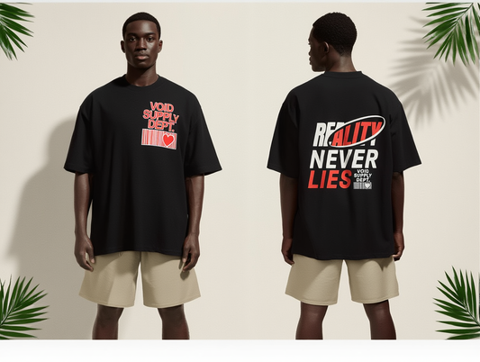 Reality Never Lies – Void Supply Dept. Graphic T-Shirt