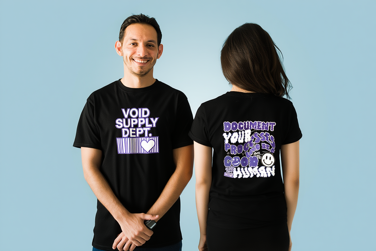 Void Supply Dept. – Front & Back Graphic T-Shirt